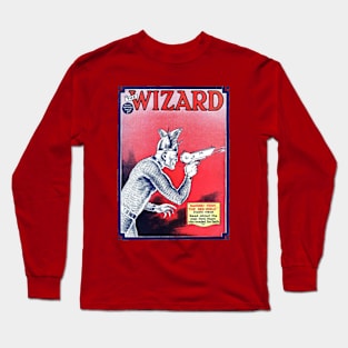 Retro Vintage Mars Invader Sci Fi Comic Book Cover Long Sleeve T-Shirt